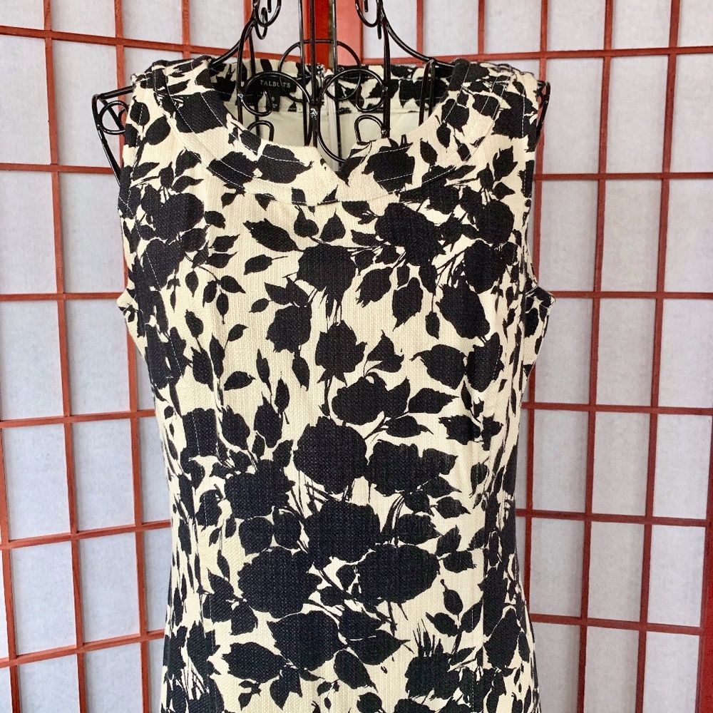 Talbot Floral Silhouette Tailored Cotton Midi NWOT